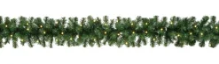 DecoWoerner Tannengirlande Deluxe Mit LED, 270 Cm, 30 Cm Ø grün