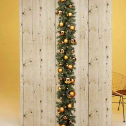 Clearance DecoWoerner Tannengirlande Standard Mit LED, 270 Cm 25 Cm Ø grün