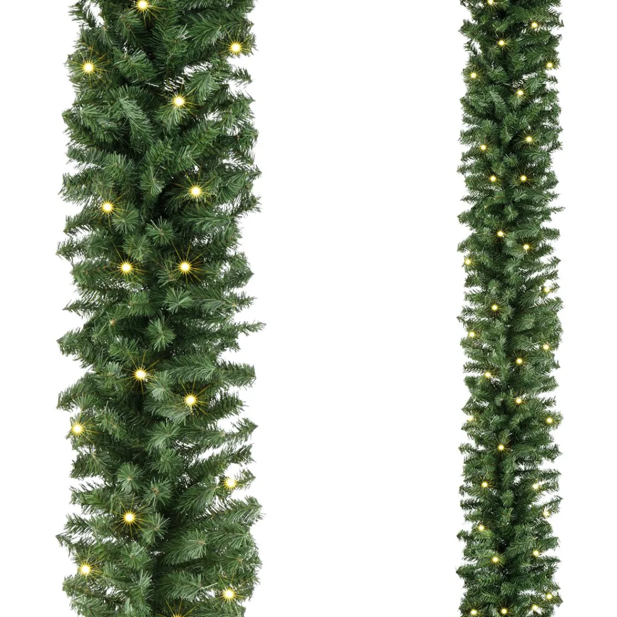 Clearance DecoWoerner Tannengirlande Standard Mit LED, 270 Cm, 30 Cm Ø grün