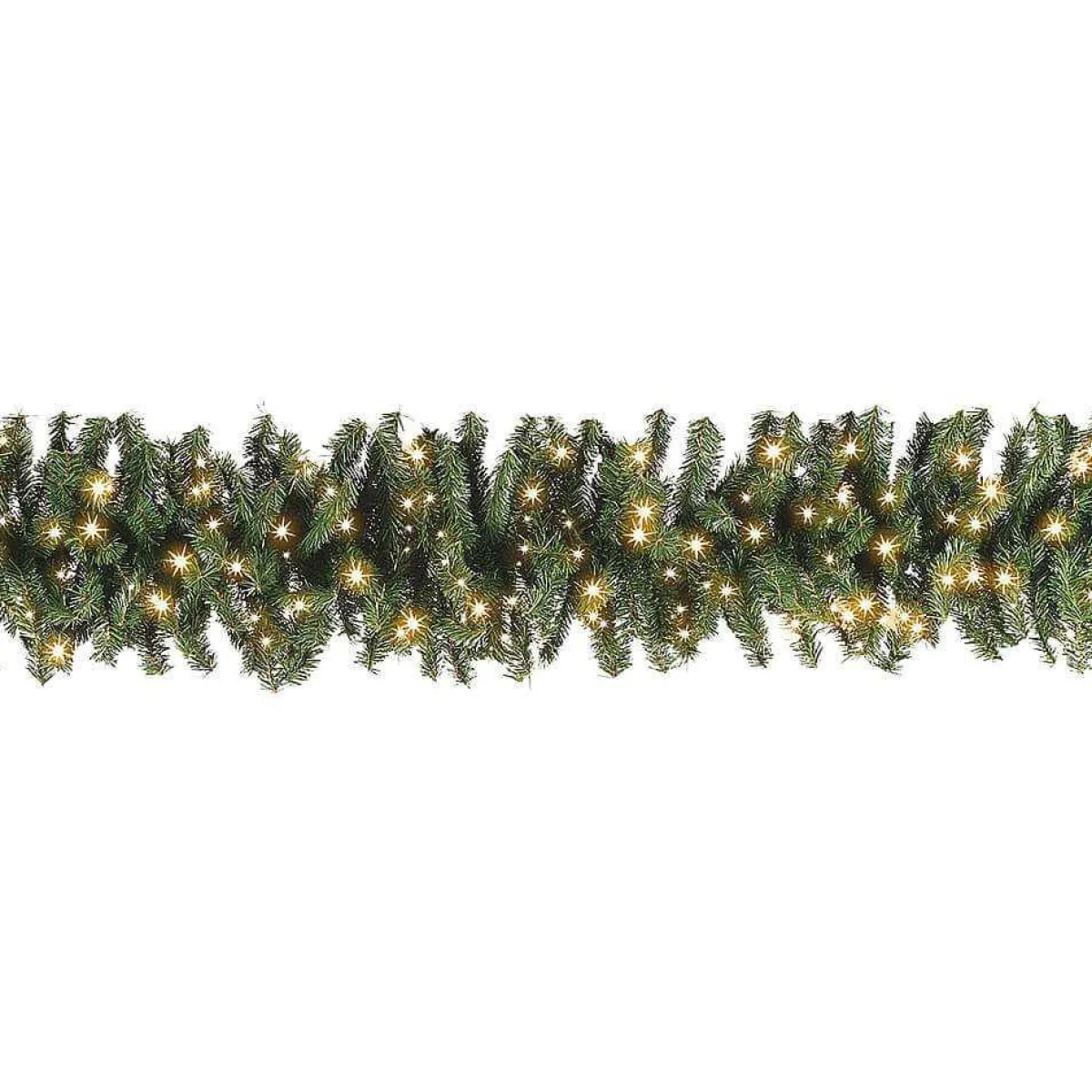 Clearance DecoWoerner Tannengirlande Standard Mit LED, 270 Cm, 30 Cm Ø grün