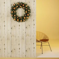 Clearance DecoWoerner Tannenkranz Basic LED, 60 Cm Ø grün