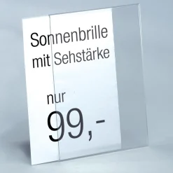 Clearance DecoWoerner Tischaufsteller, DIN A5, Hoch transparent