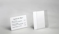 Clearance DecoWoerner Tischaufsteller, DIN A6, Quer transparent