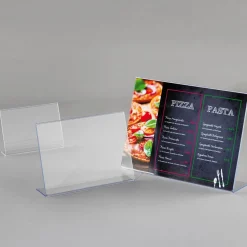 Clearance DecoWoerner Tischaufsteller, DIN A5, Quer transparent