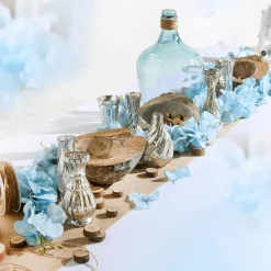 Discount DecoWoerner Tischdeko vasen Mit Tablett, 8-teilig silber