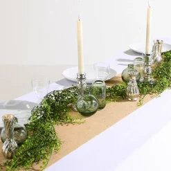 Discount DecoWoerner Tischdeko vasen Mit Tablett, 8-teilig silber