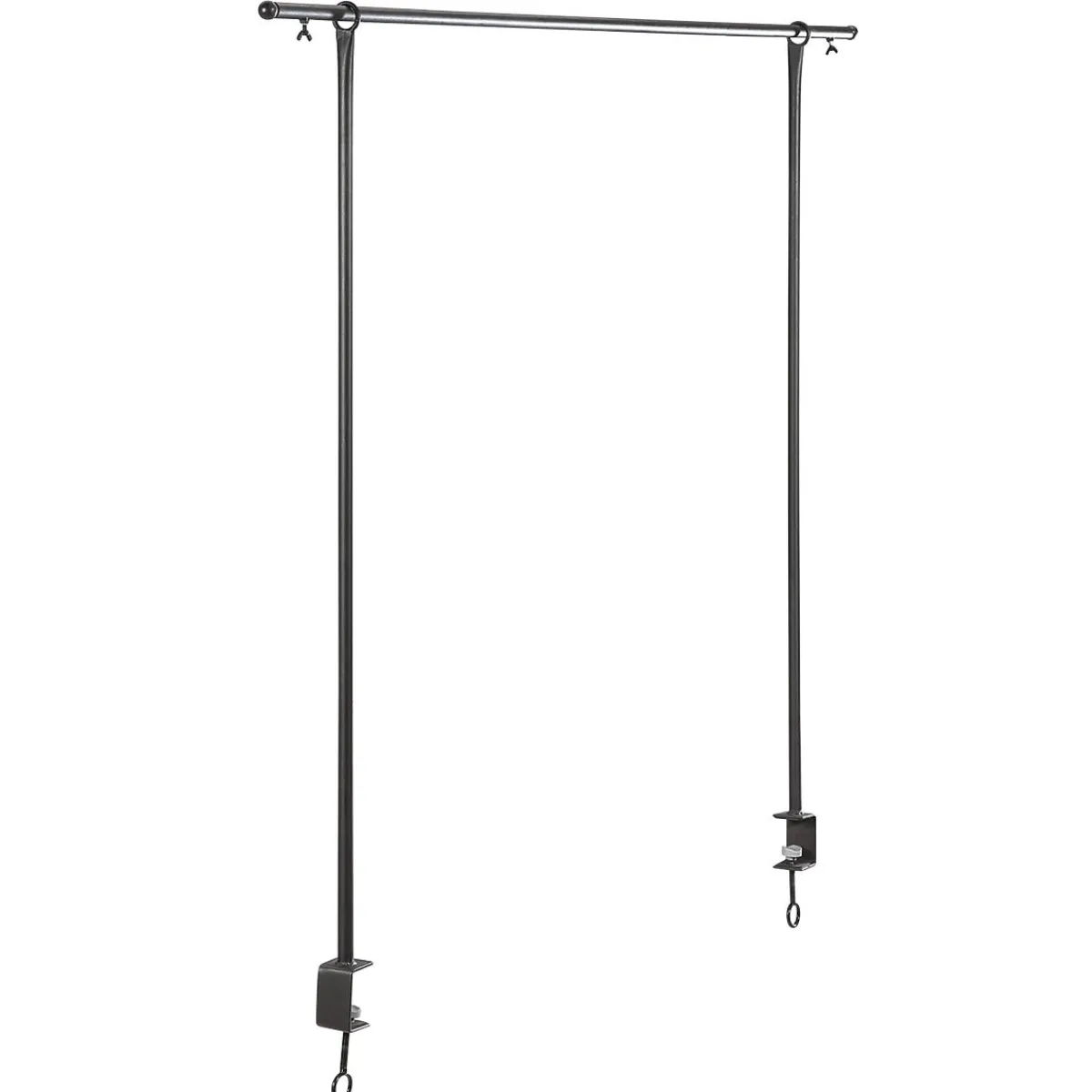 Best DecoWoerner Tischdeko Stange, 127 - 236 Cm Breit schwarz