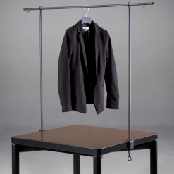 Best DecoWoerner Tischdeko Stange, 127 - 236 Cm Breit schwarz