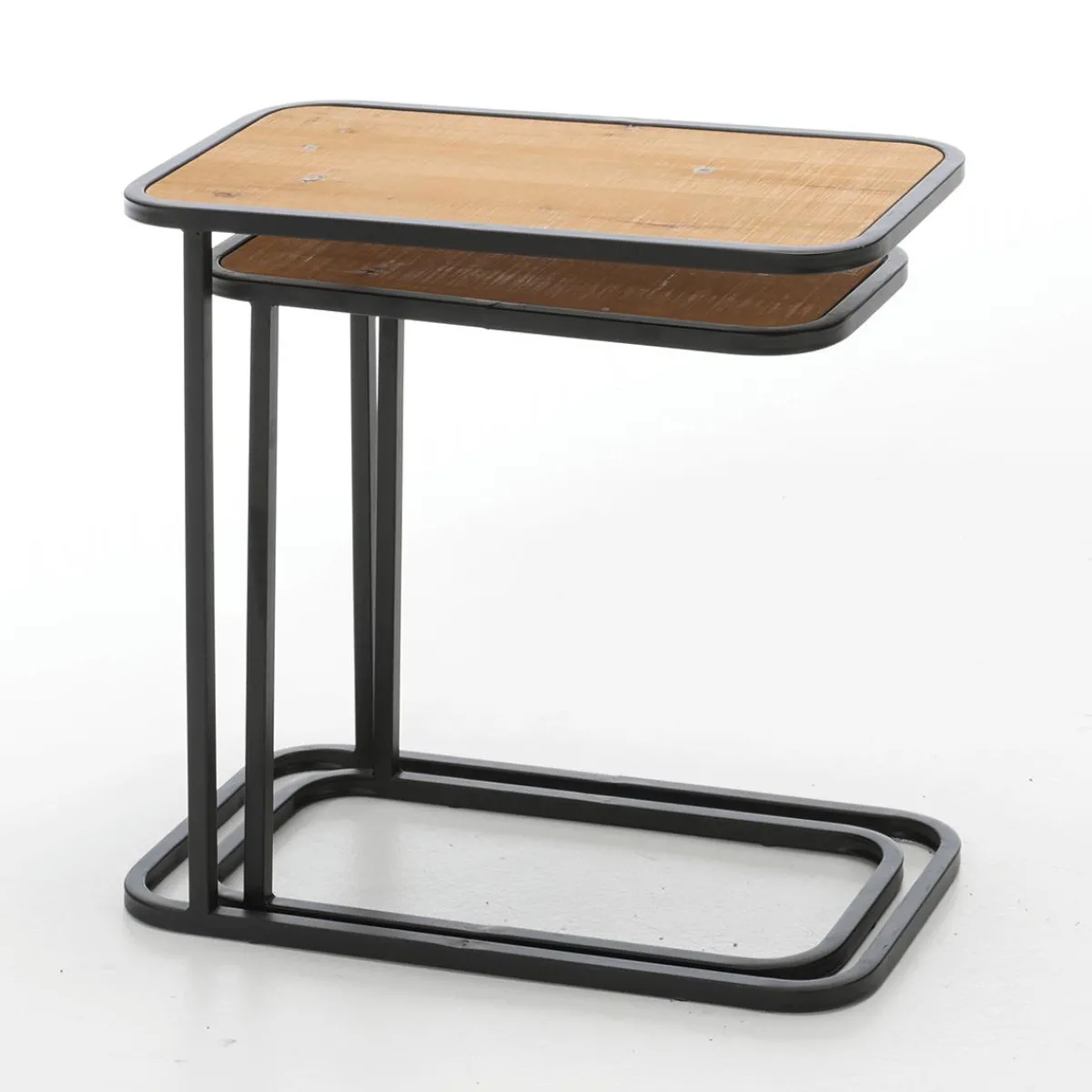 Sale DecoWoerner Tischset 2-tlg Metall Tannenholz mehrfarbig