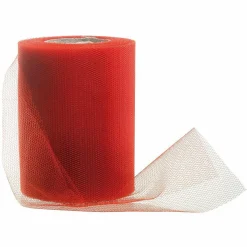 Discount DecoWoerner Tüllband, 100 Mm, 25 M, rot