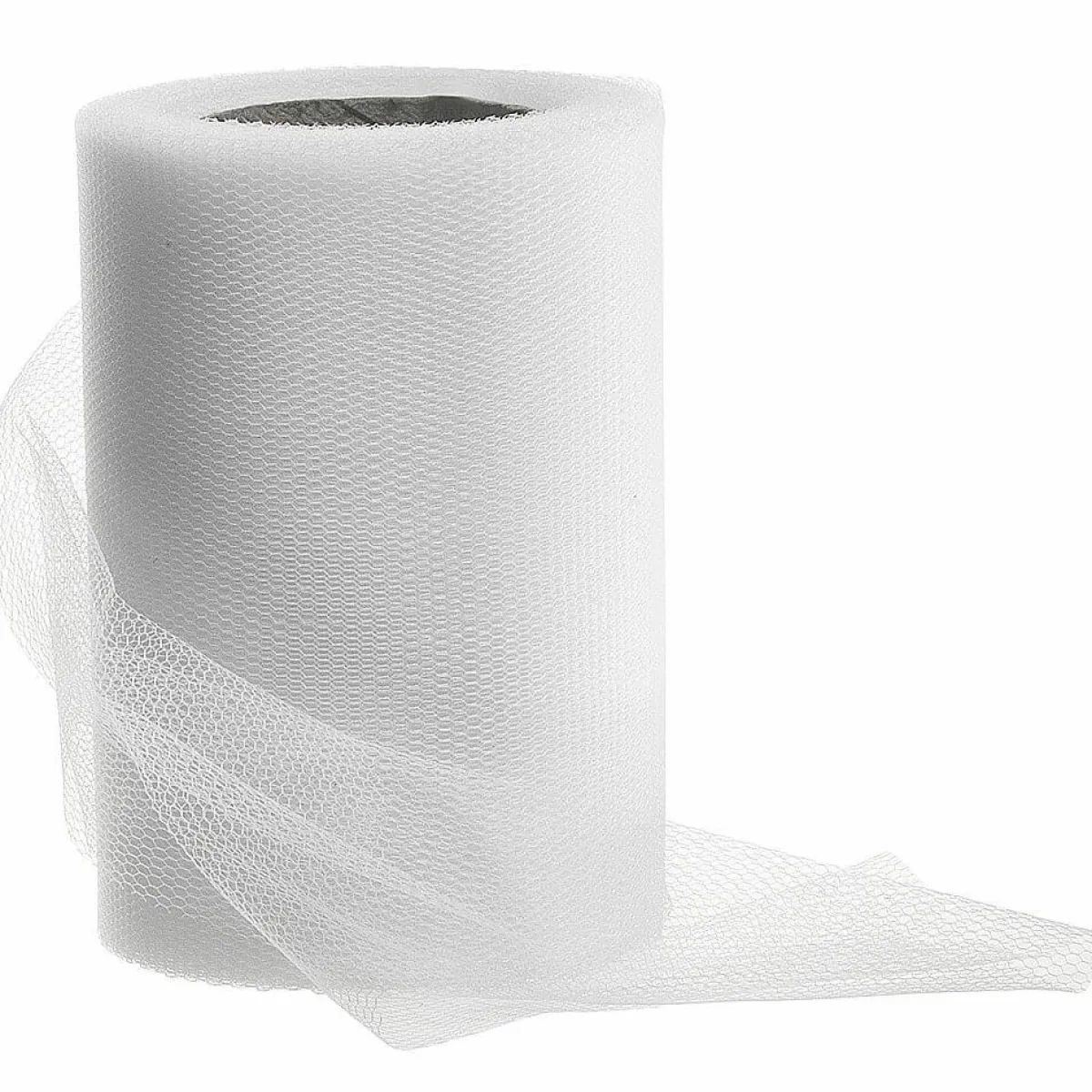 DecoWoerner Tüllband, 100 Mm, 25 M, weiß