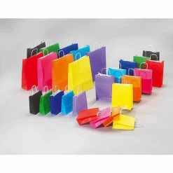 Clearance DecoWoerner Tragetasche "Uni", 29 X 22 Cm, 50 Stück grün