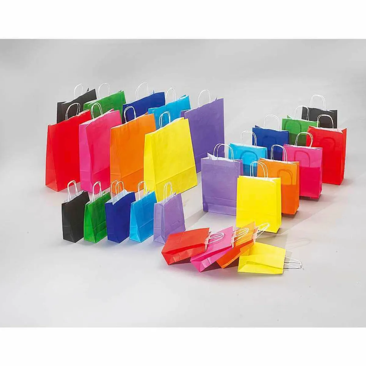 Clearance DecoWoerner Tragetasche "Uni", 29 X 22 Cm, 50 Stück grün