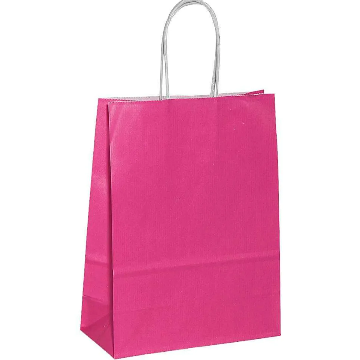 Best DecoWoerner Tragetasche "Uni", 24 X 18 Cm, Pink 50 Stück rosa