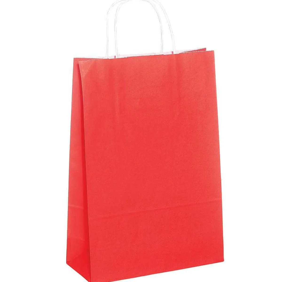New DecoWoerner Tragetasche "Uni", 29 X 22 Cm, 50 Stück rot