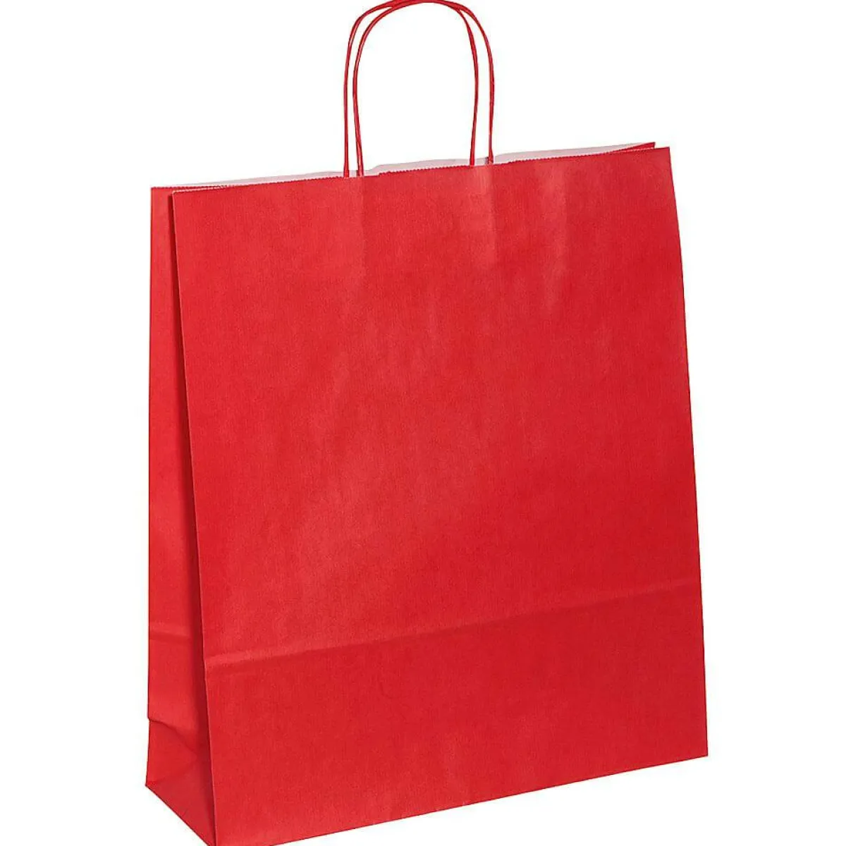 Best DecoWoerner Tragetasche "Uni", 36 X 41 Cm, 50 Stück rot
