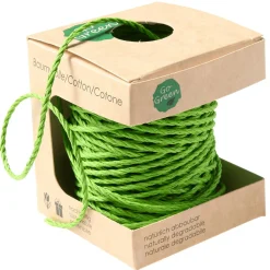 New DecoWoerner Umweltfreundliche Baumwollkordel 3 Mm 30 M Apfel grün