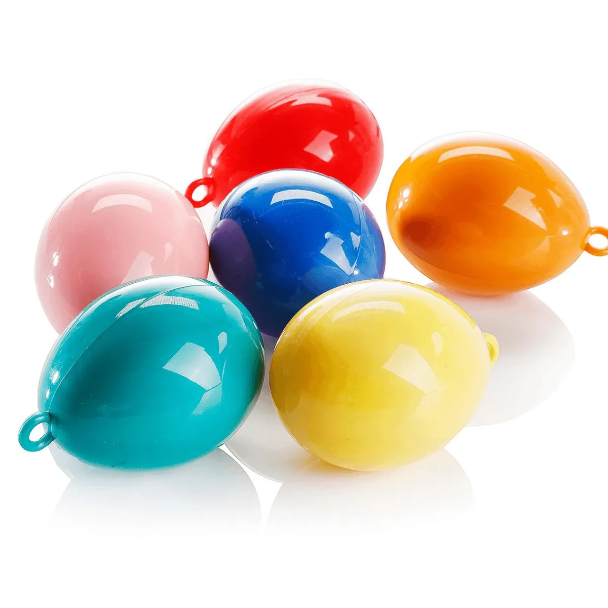 New DecoWoerner Umweltfreundliche Dekoeier-Set Ostern Bunt, Pack à 6 Stück mehrfarbig