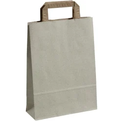 New DecoWoerner Umweltfreundliche Tragetaschen Aus Graspapier 22 X 30 Cm braun