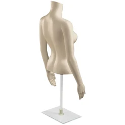 Hot DecoWoerner Umweltfreundlicher PE Damen-Torso, Hautfarbe Beige