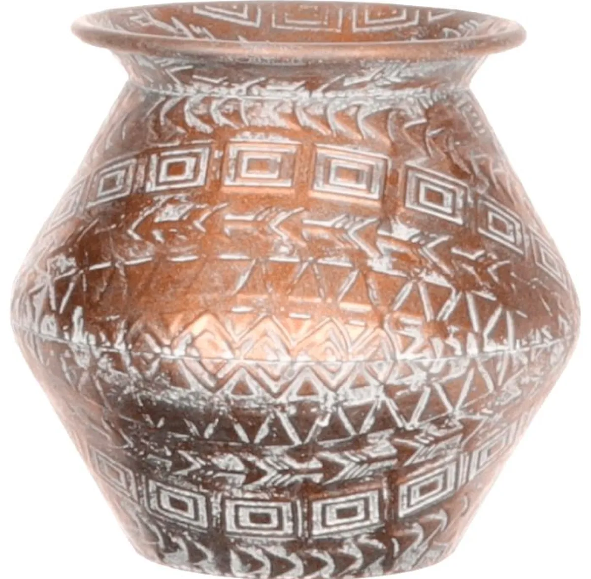 Hot DecoWoerner Vase Kupfer Rund 22,8 Cm braun