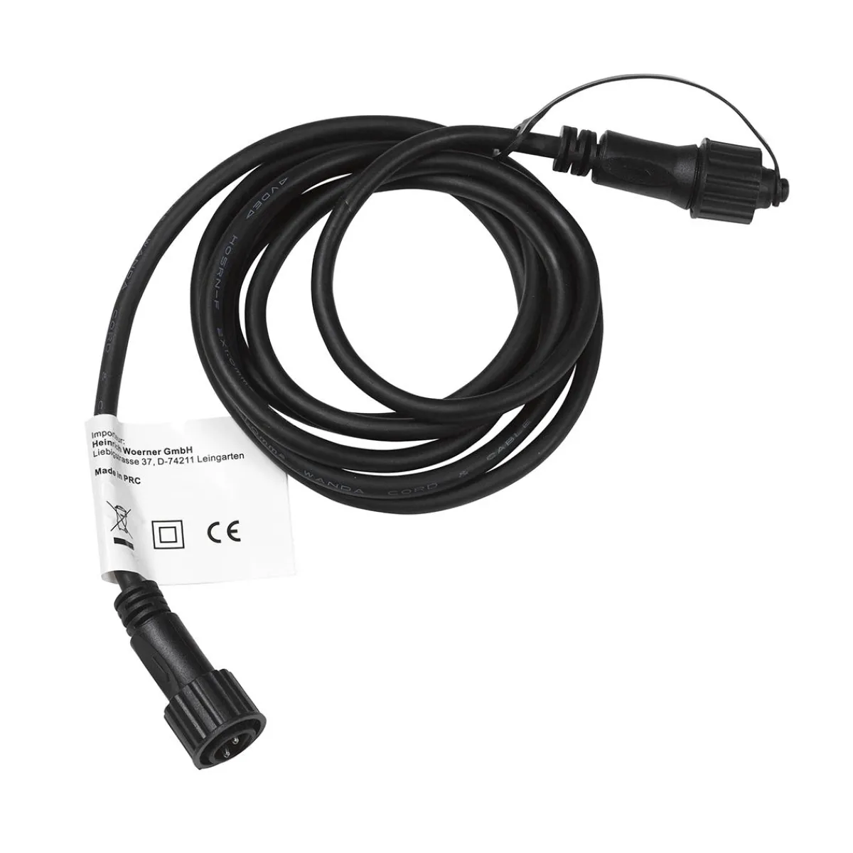 Discount DecoWoerner Verbindungskabel Verlängerungskabel 500 Cm Schwarz