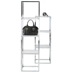 Best DecoWoerner Verkaufsregal 110 Cm Hoch silber