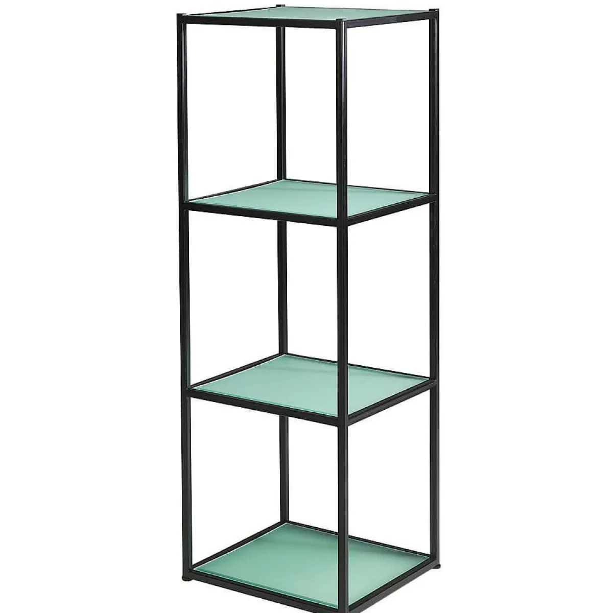DecoWoerner Verkaufsregal 150 Cm Hoch schwarz
