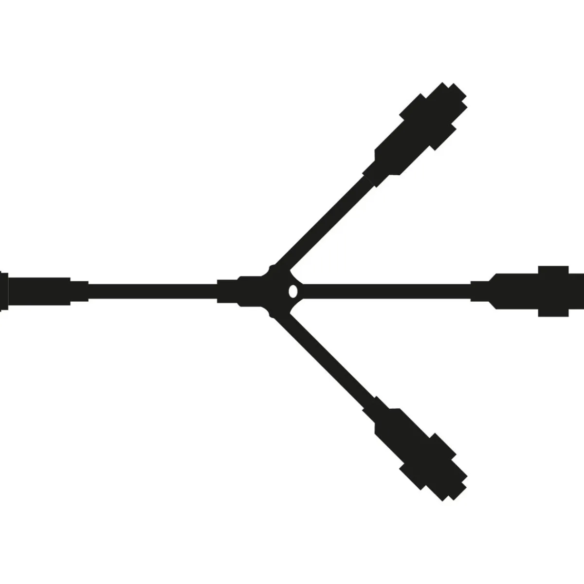 Best DecoWoerner Verteiler-Kabel 3fach Für LED Profi System schwarz