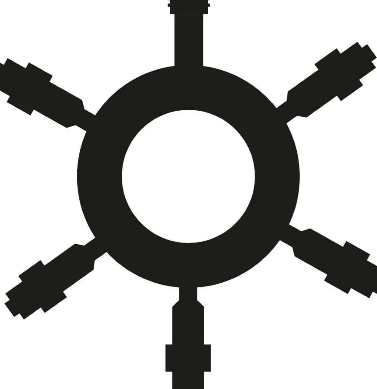 Outlet DecoWoerner Verteiler-Ring 5fach Für LED Profi System schwarz