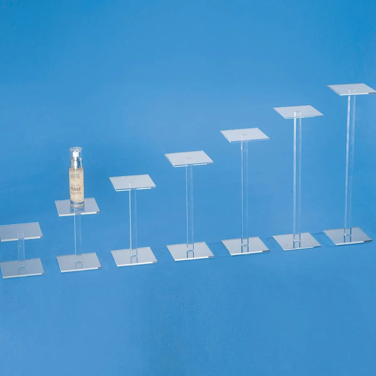 Hot DecoWoerner Vierkantsäule Aus Acryl 15 Cm Hoch transparent