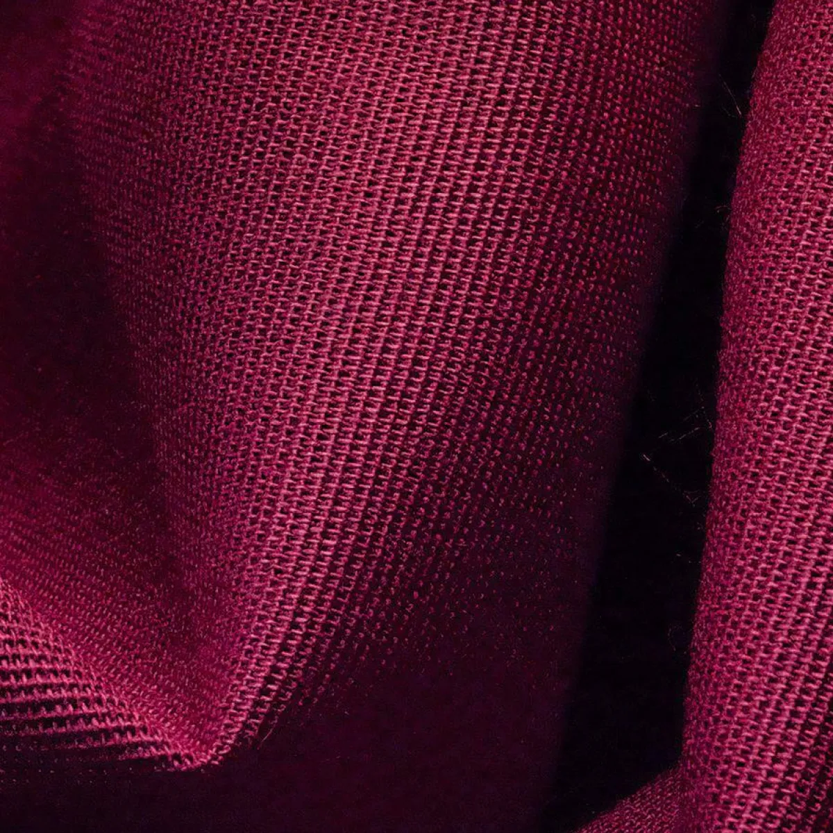 Hot DecoWoerner Viskosestoff Rips Bordeaux, 120 Cm Breit rot
