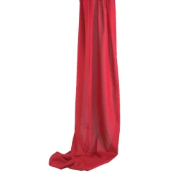 DecoWoerner Viskosestoff Rips , 120 Cm Breit rot