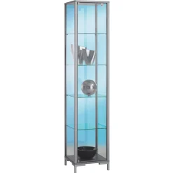 DecoWoerner Vitrine M. Beleuchtung 186 X 40 X 40 Cm transparent