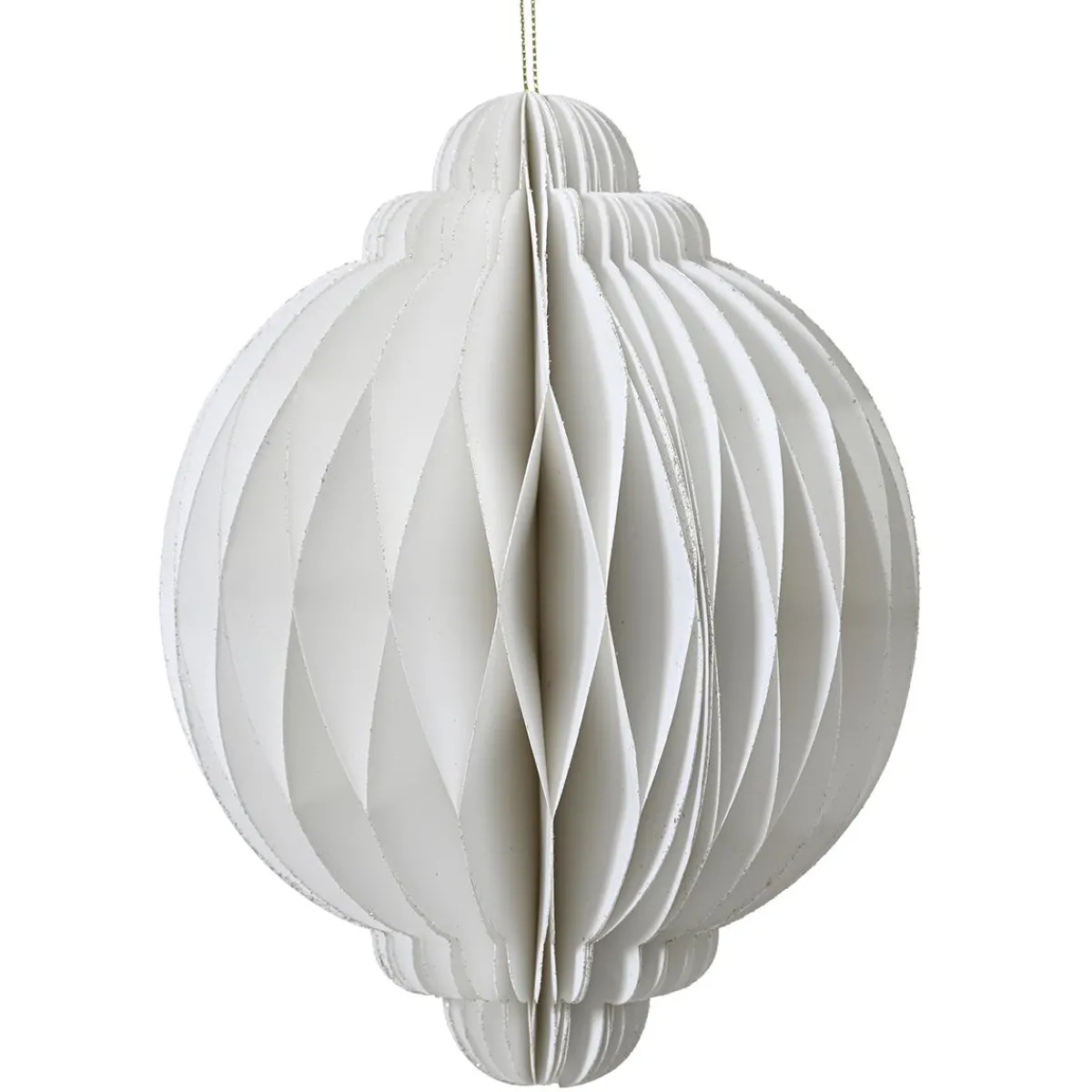 Outlet DecoWoerner Wabenpapier Deluxe Hängeornament Rund 30 Cm Ø weiß