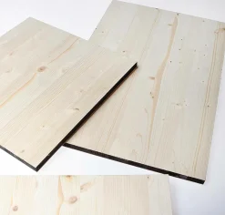 Clearance DecoWoerner Wandbild-Set Brandmalerei Beige