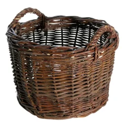 Clearance DecoWoerner Weidenkorb 37 Cm Ø braun