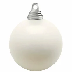 Sale DecoWoerner e, Glänzende Weihnachtskugeln Aus Schwer Entflammbarem Kunststoff, 6 Cm Ø – 24 Stück weiß