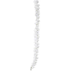 Online DecoWoerner e Künstliche Orchideen Girlande 175 Cm weiß