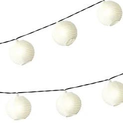 Hot DecoWoerner e Solar LED Lampion Lichterkette 450 Cm weiß