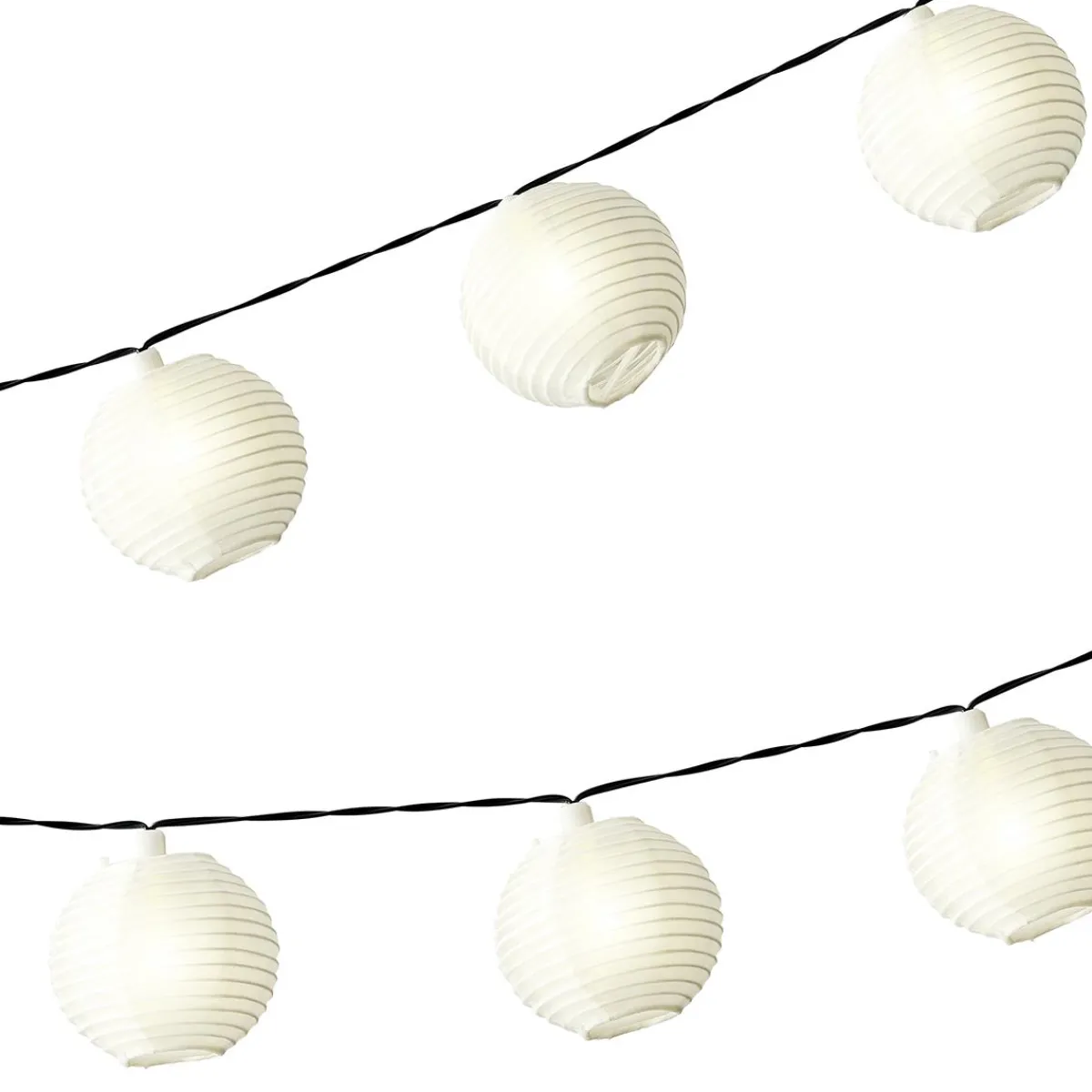 Hot DecoWoerner e Solar LED Lampion Lichterkette 450 Cm weiß