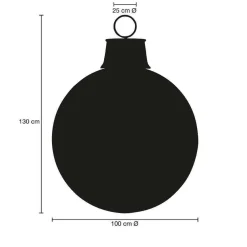 Online DecoWoerner Weihnachtskugel, 100 Cm Ø, rot