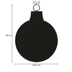 Best DecoWoerner Weihnachtskugel 150 Cm Ø, Wunschfarbe
