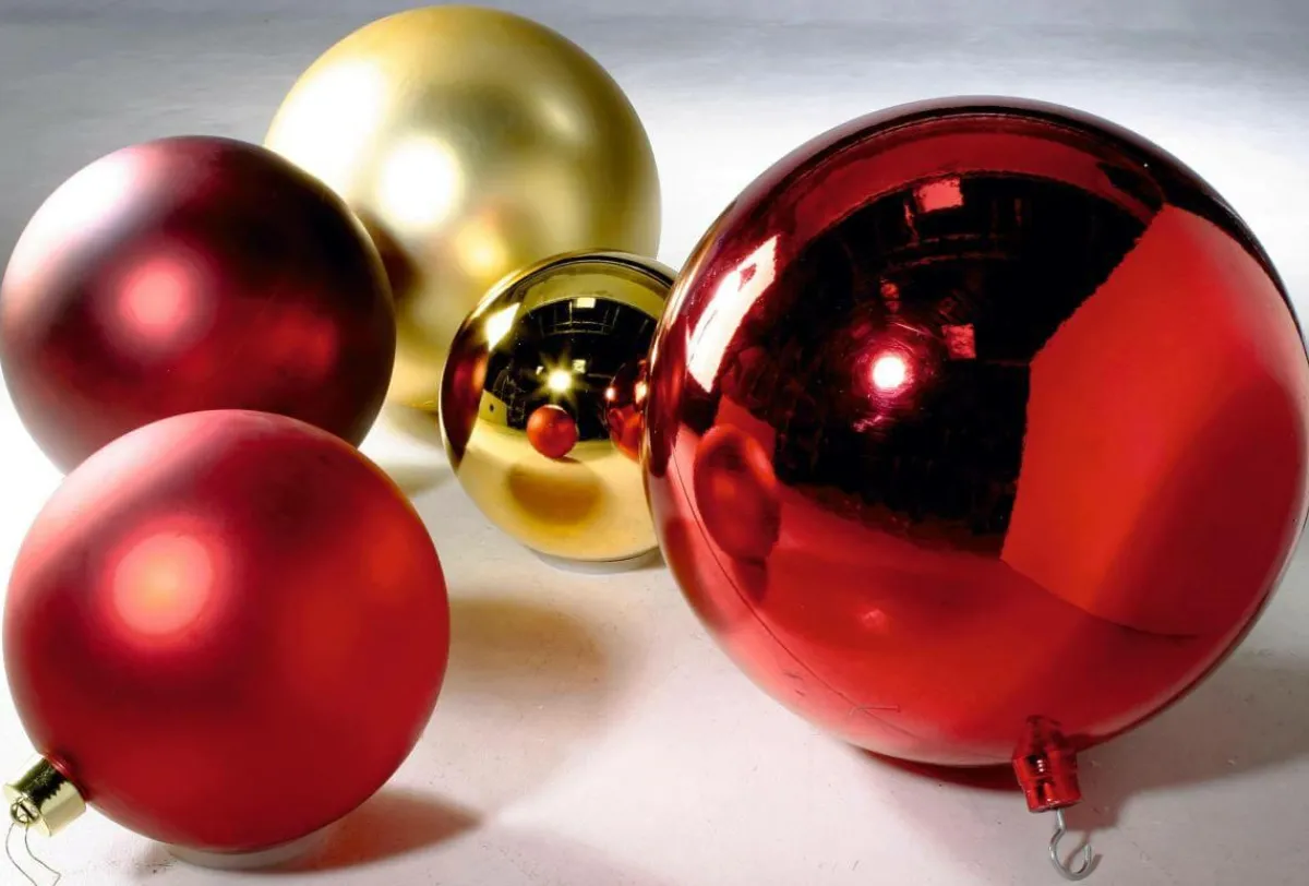 Best DecoWoerner Weihnachtskugel XXL Glänzend, 50 Cm gold