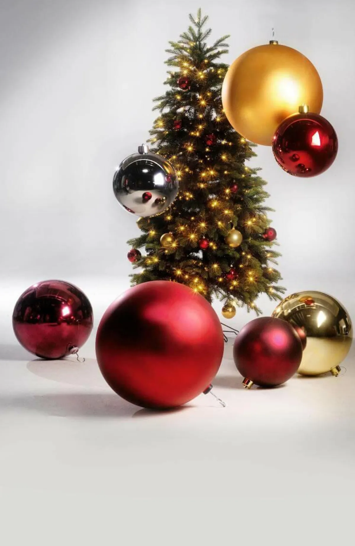 Best DecoWoerner Weihnachtskugel XXL Glänzend, 50 Cm gold