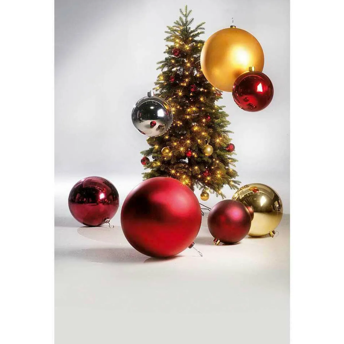 Clearance DecoWoerner Weihnachtskugel XXL Matt, 50 Cm gold