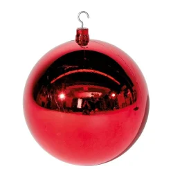 Clearance DecoWoerner Weihnachtskugel XXL Glänzend, 40 Cm rot