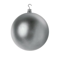 DecoWoerner Weihnachtskugel XXL Matt, 30 Cm silber