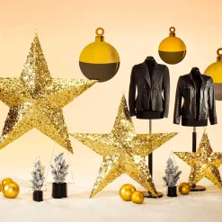 Outlet DecoWoerner Weihnachtskugel-Display 35 X 46 Cm Gold schwarz