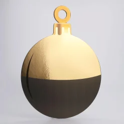 New DecoWoerner Weihnachtskugel-Display 51 X 67 Cm Gold schwarz